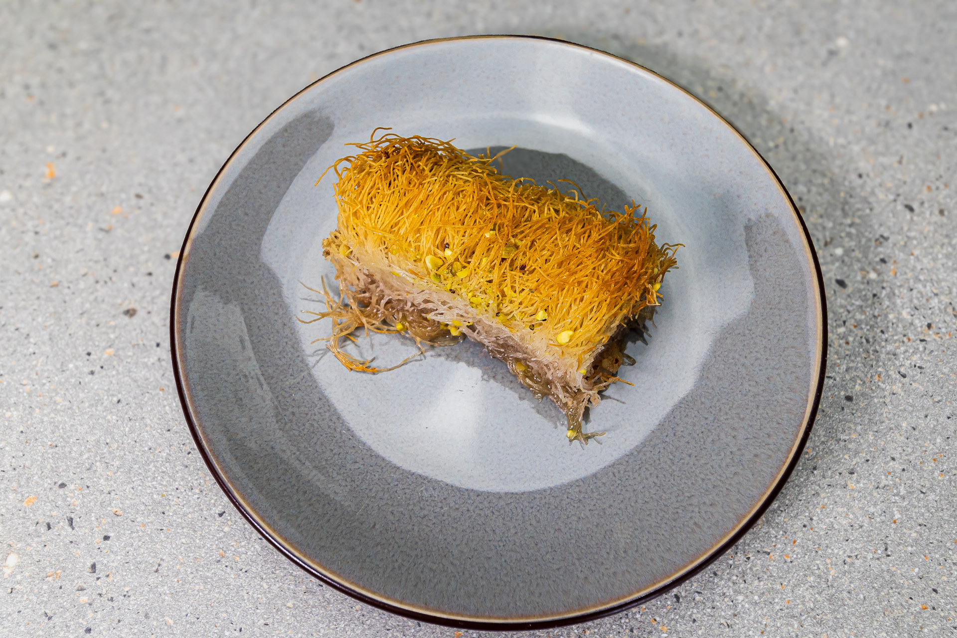 Kataifi – crispy shredded pastry filled with chopped nuts, cinnamon and clove, bathed in lemon-scented syrup – Cristina's Greek Souvlaki Daventry