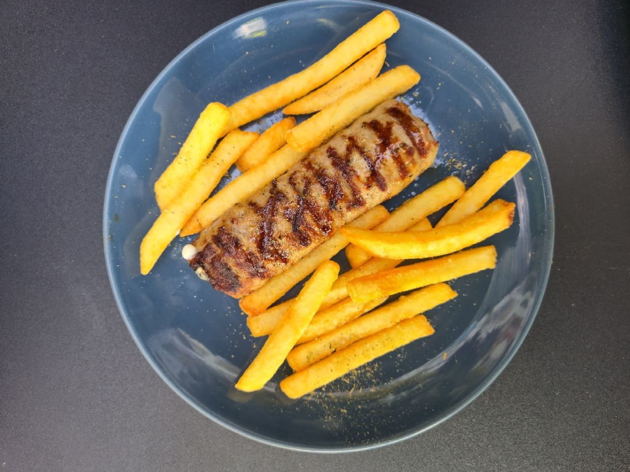 Single kebab Philadelphia skewer served with french fries - Cristinas Greek Souvlaki Daventry